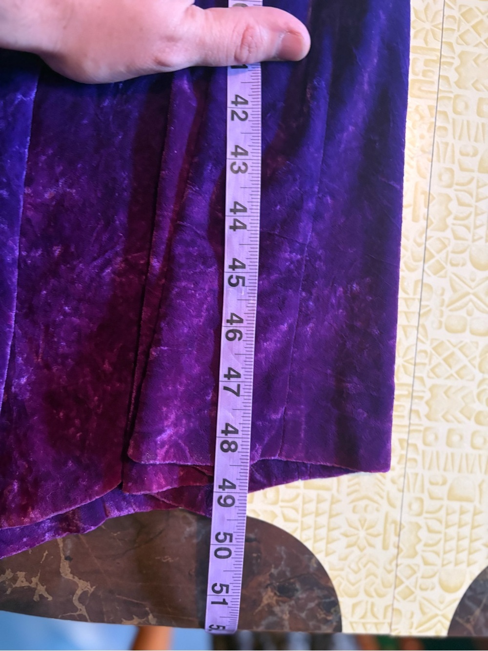 Vintage Elegant Royal Purple Velvet Slip Dress - Picture 13 of 13